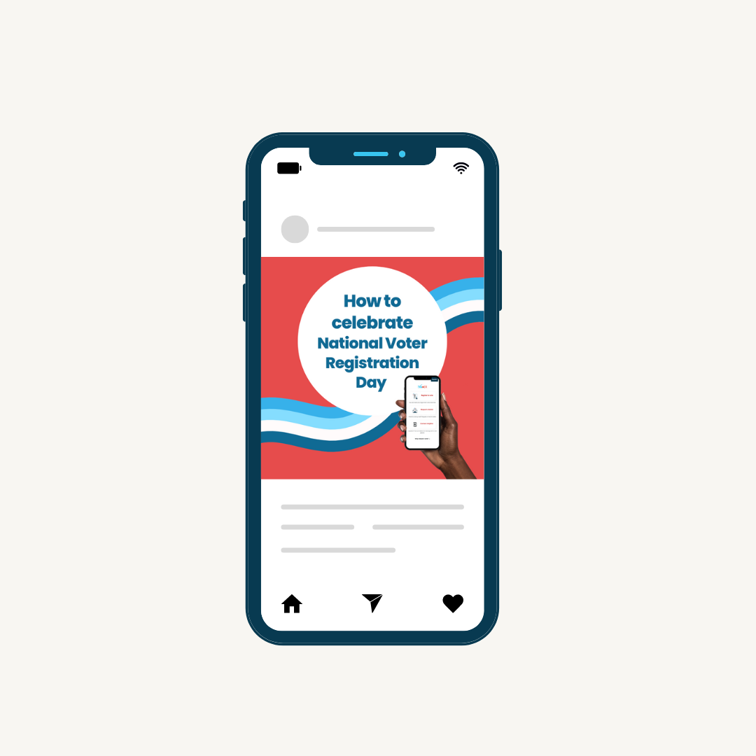 Social Media Graphics: National Voter Registration Day (Digital Download)