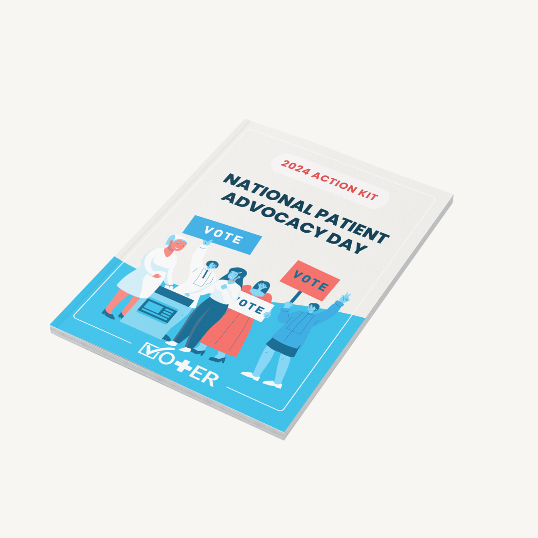 Graphical display of the Vot-ER National Patient Advocacy Day Action Kit