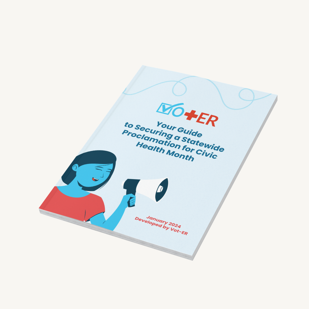 Graphical display of the Vot-ER proclamations guide with white background