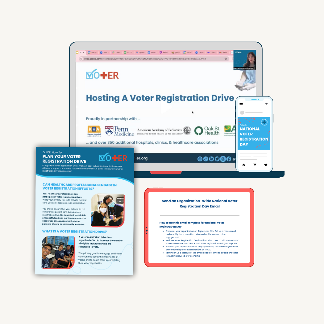 Graphical display of resources in the National Voter Registration Day bundle