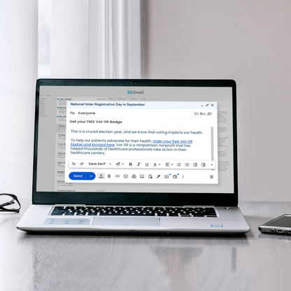 Email Template: Encourage Your Peers and Classmates To Order Vot-ER Badges (Digital Download)